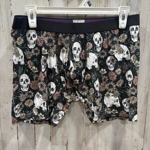 New! MeUndies Dead Flowers Skulls UltraModal Men’s Boxer Briefs XL